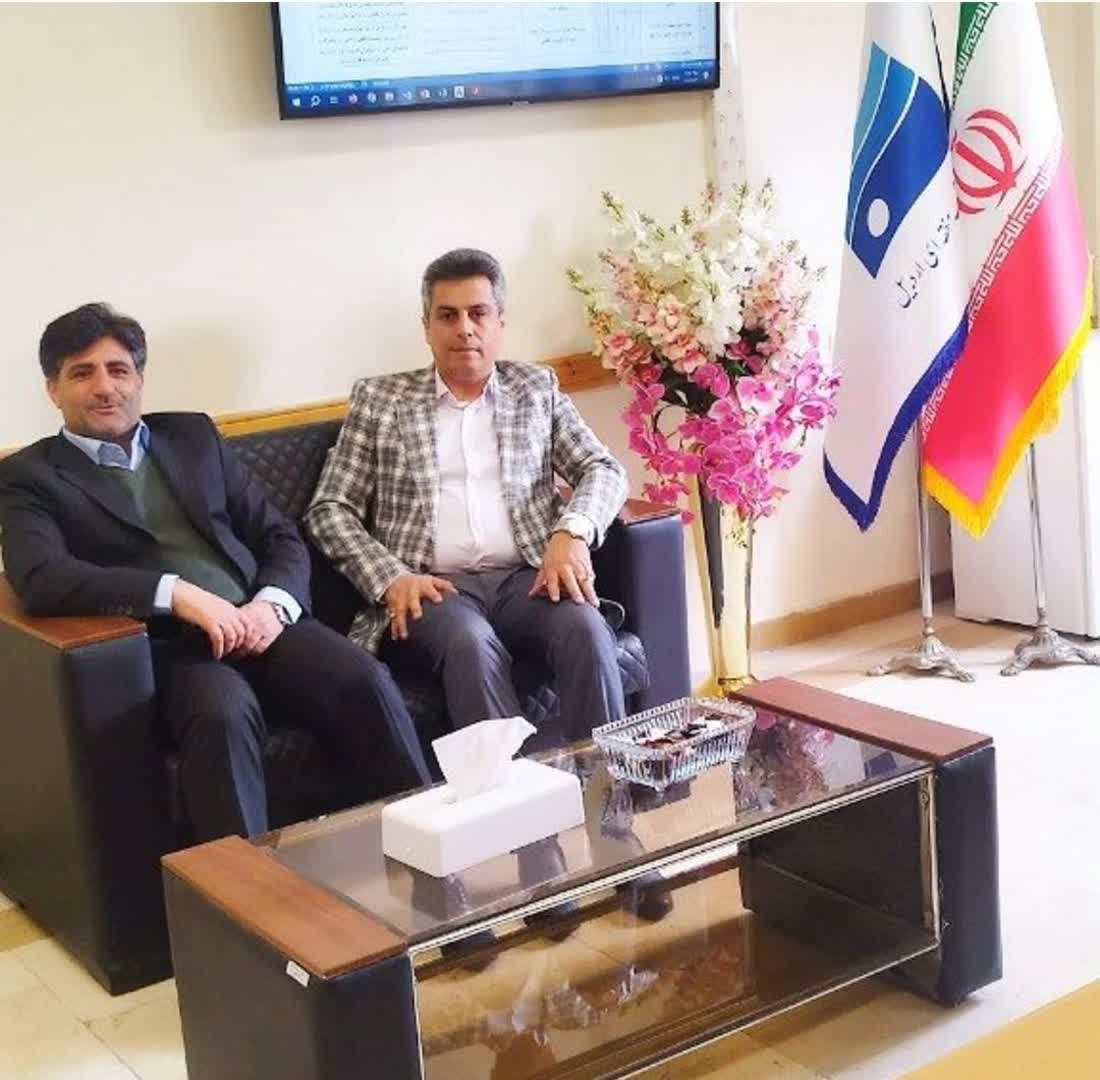 دیدار مشاور عالی مدیرعامل شرکت آب و خاک پارس با معاون طرح و توسعه آب منطقه‌ای اردبیل