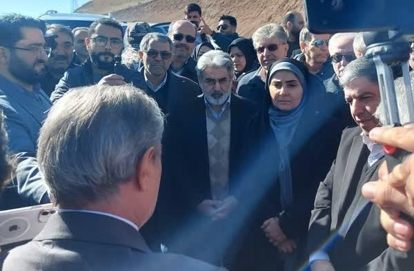 بازدید وزیر محترم راه و شهرسازی  از پروژه راه محور اردبیل سرچم