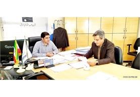 دیدار مشاور عالی مدیرعامل و مدیر حوزه مدیر عامل شرکت آب و خاک پارس با مدیر امور قراردادهای آب منطقه‌ای استان اردبیل